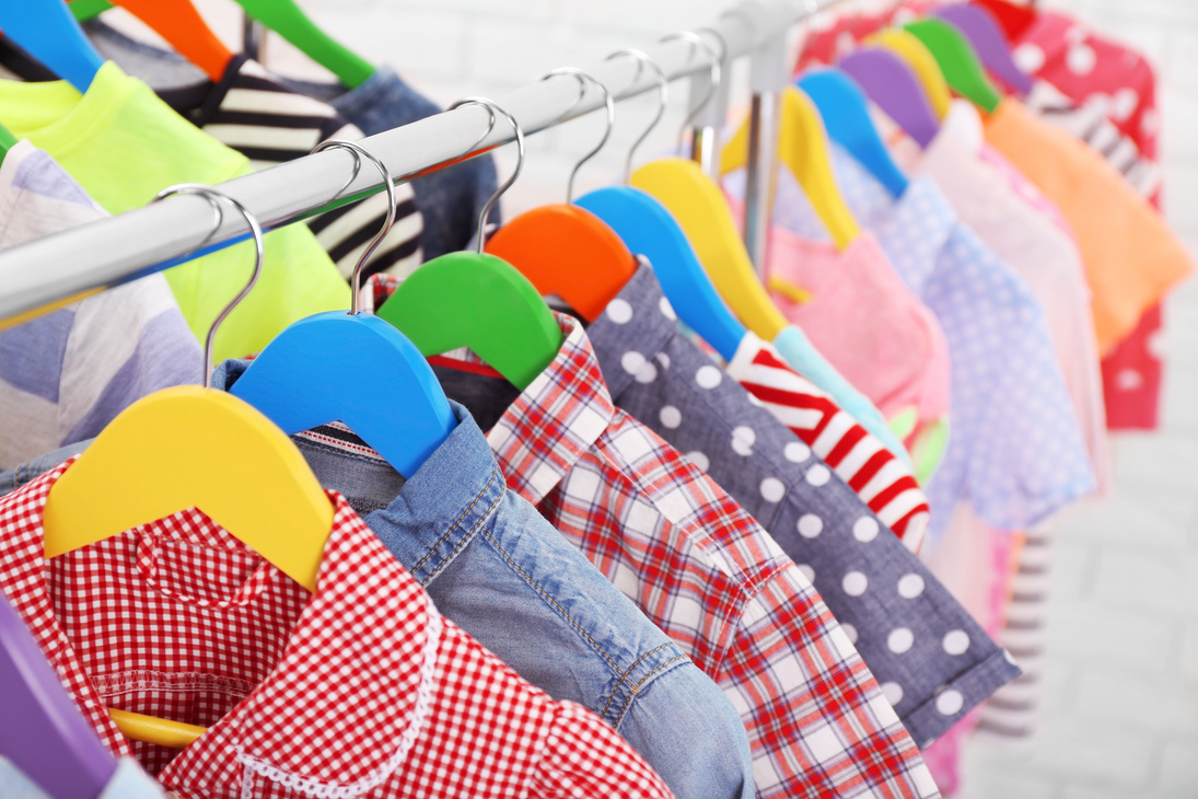 Children Clothes on Hangers